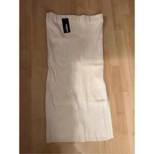 NEW Zeagoo Midi Pencil Skirt Split Side Stretchy Ribbed Knit 2X